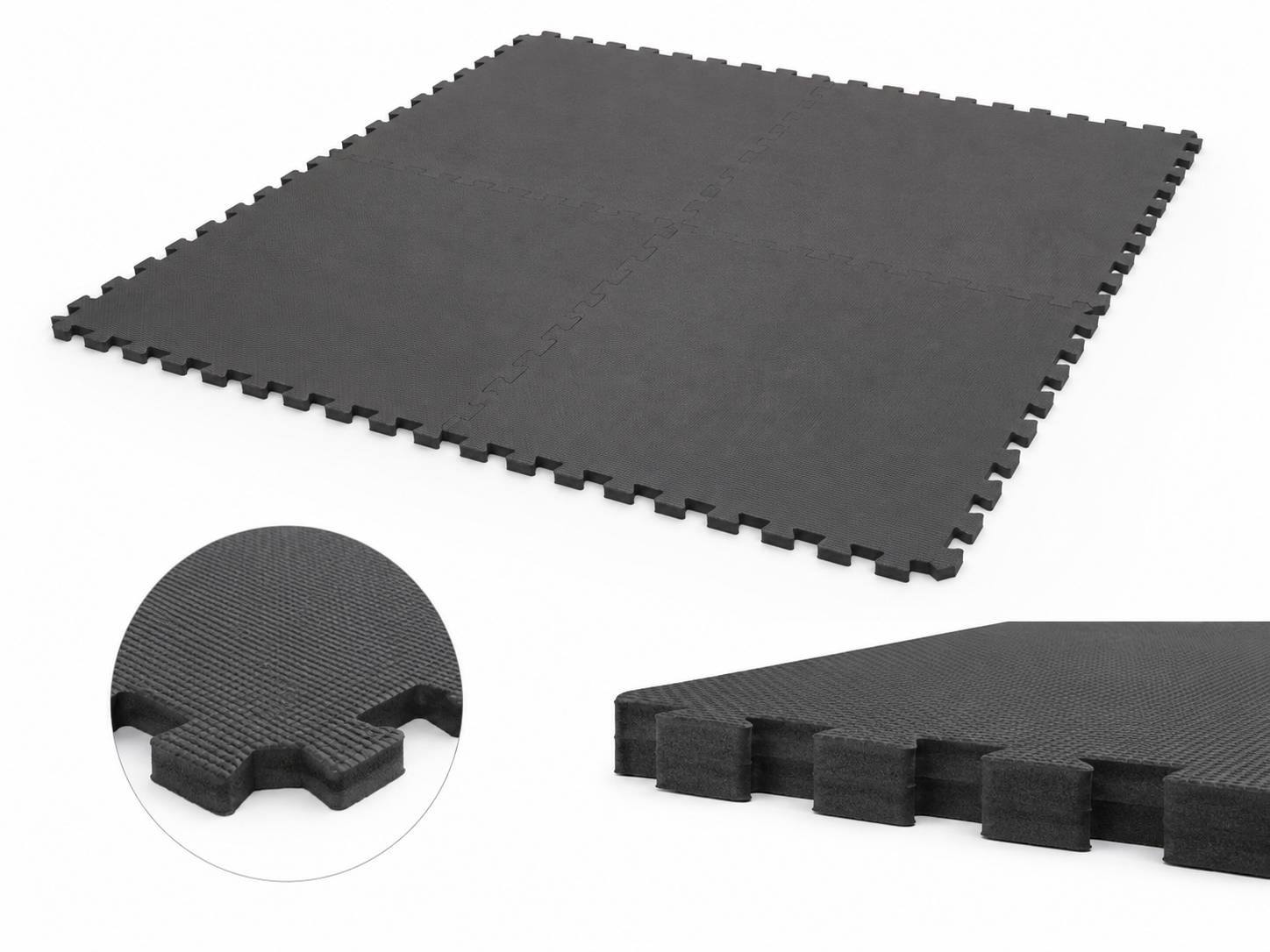 Tapis de sol épais anti-vibrations pour musculation en appartement
