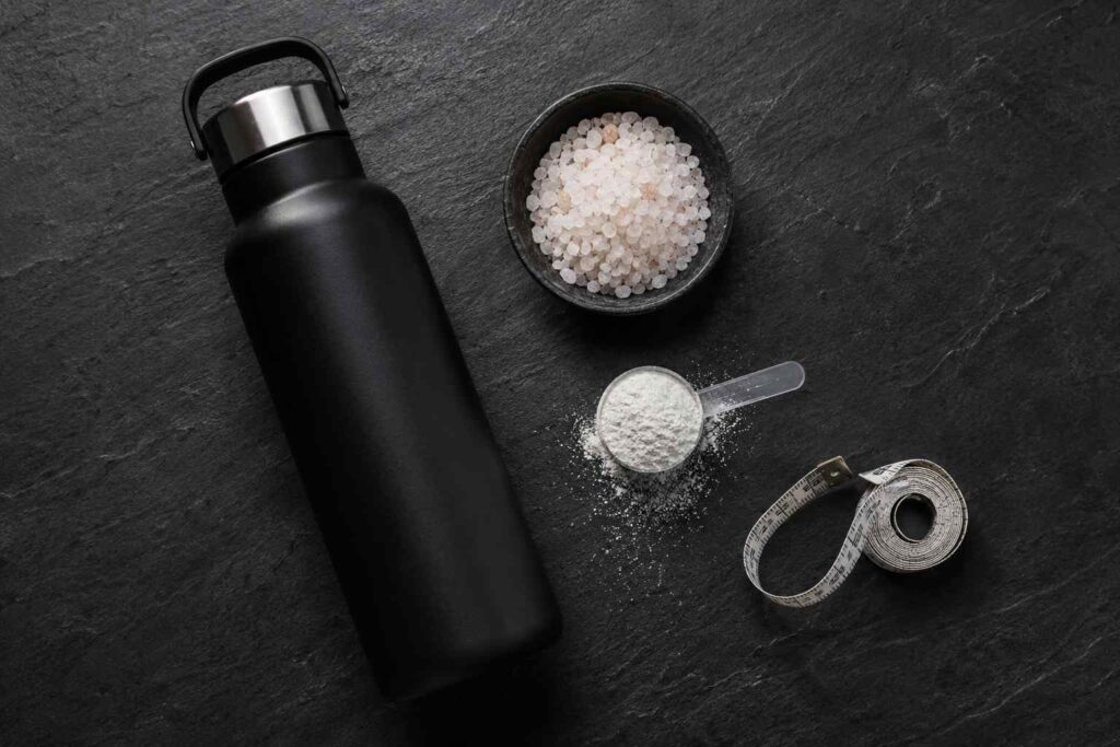 hydratation sport musculation bouteille électrolytes homme