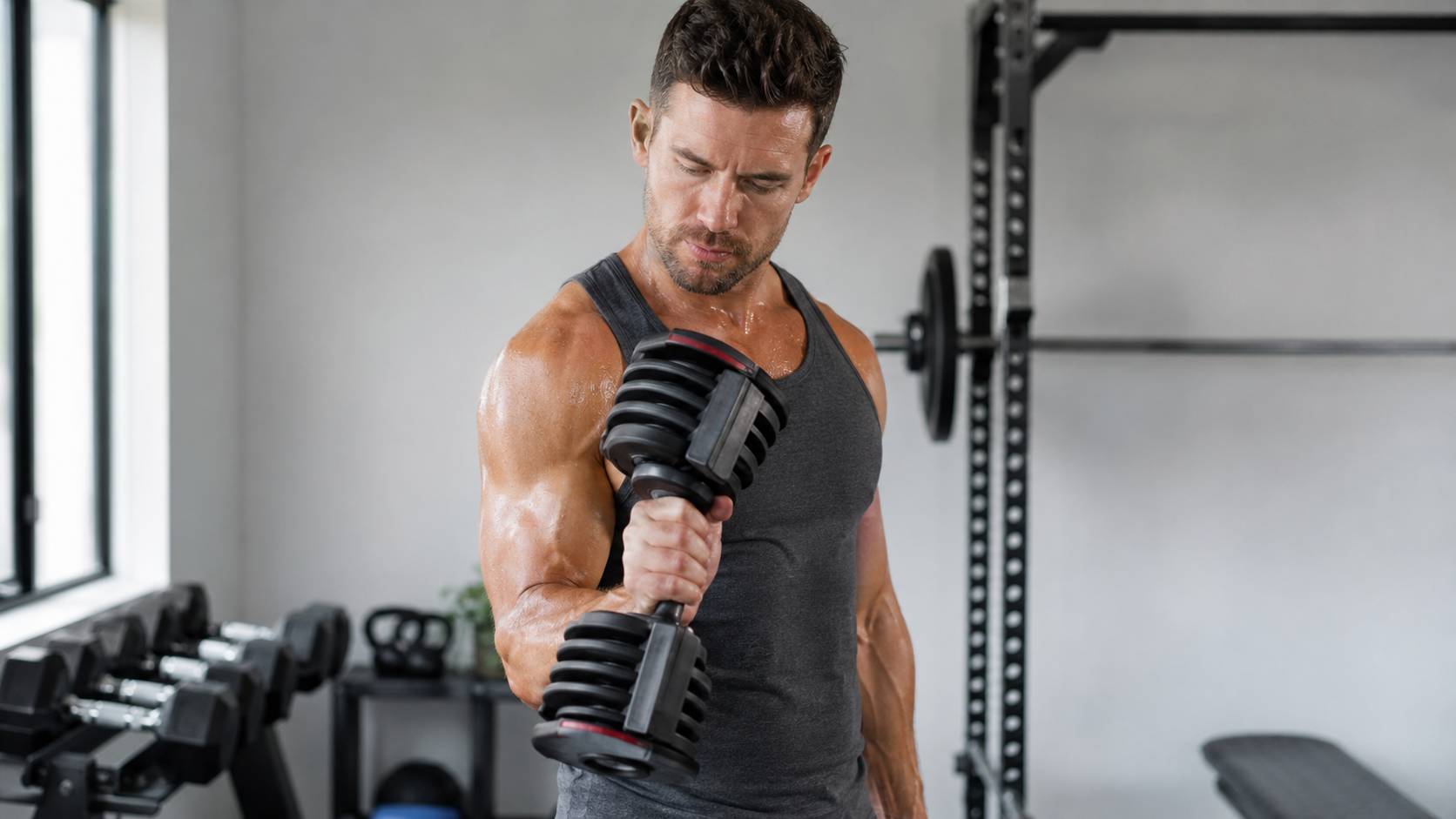 Haltères réglables - progression musculation maison