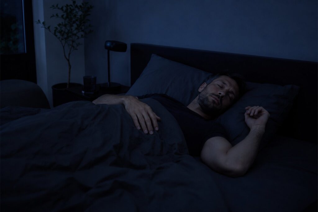 homme endormi récupération testostérone sommeil profond
