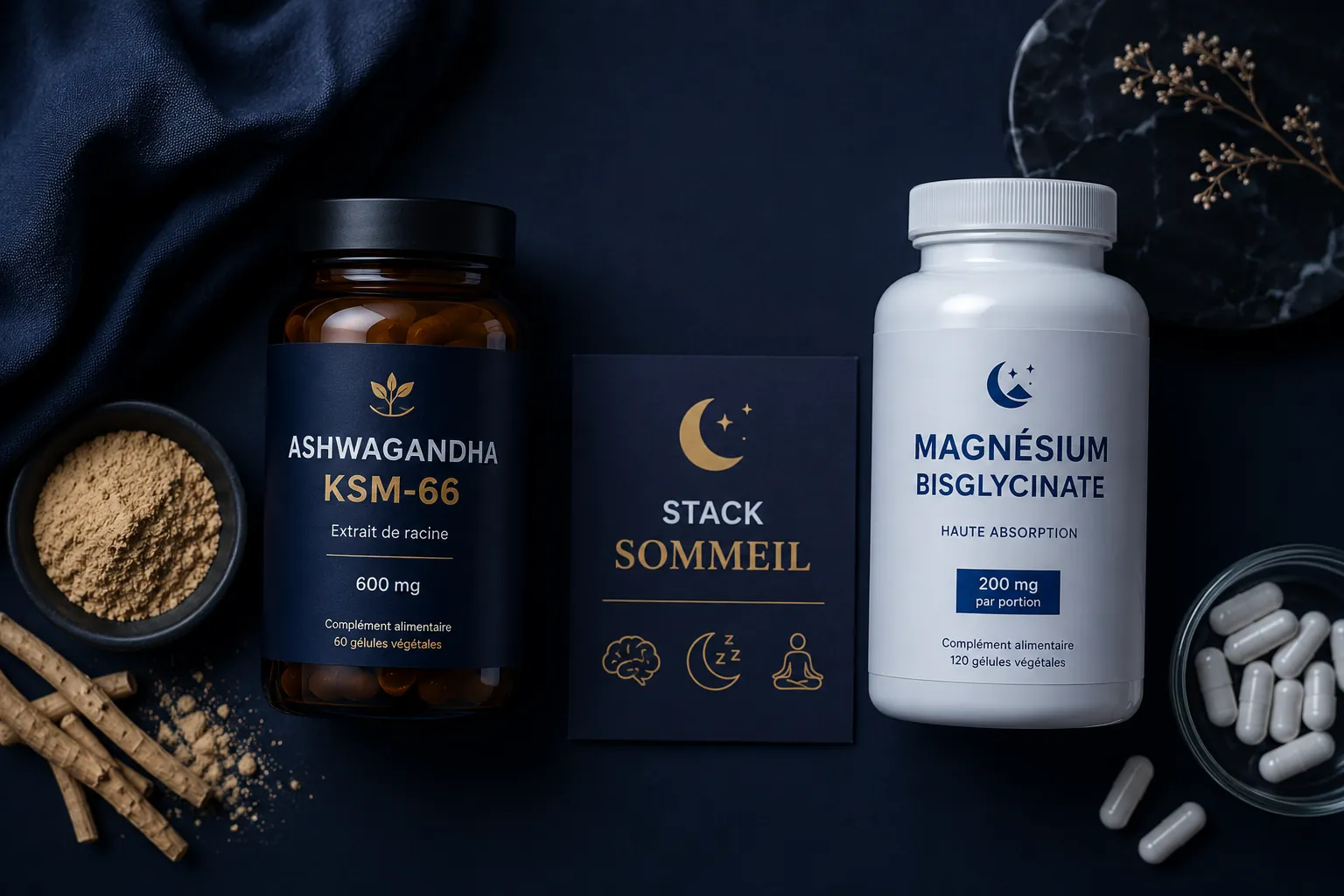 stack ashwagandha magnésium sommeil récupération musculation